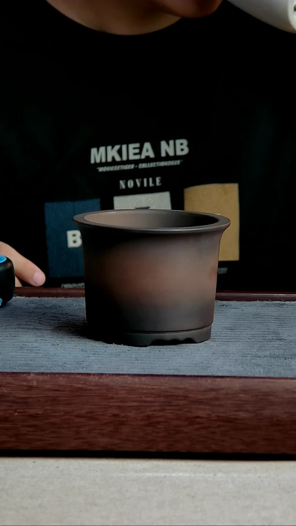 紫砂花盆10*7.8内径紫砂花盆