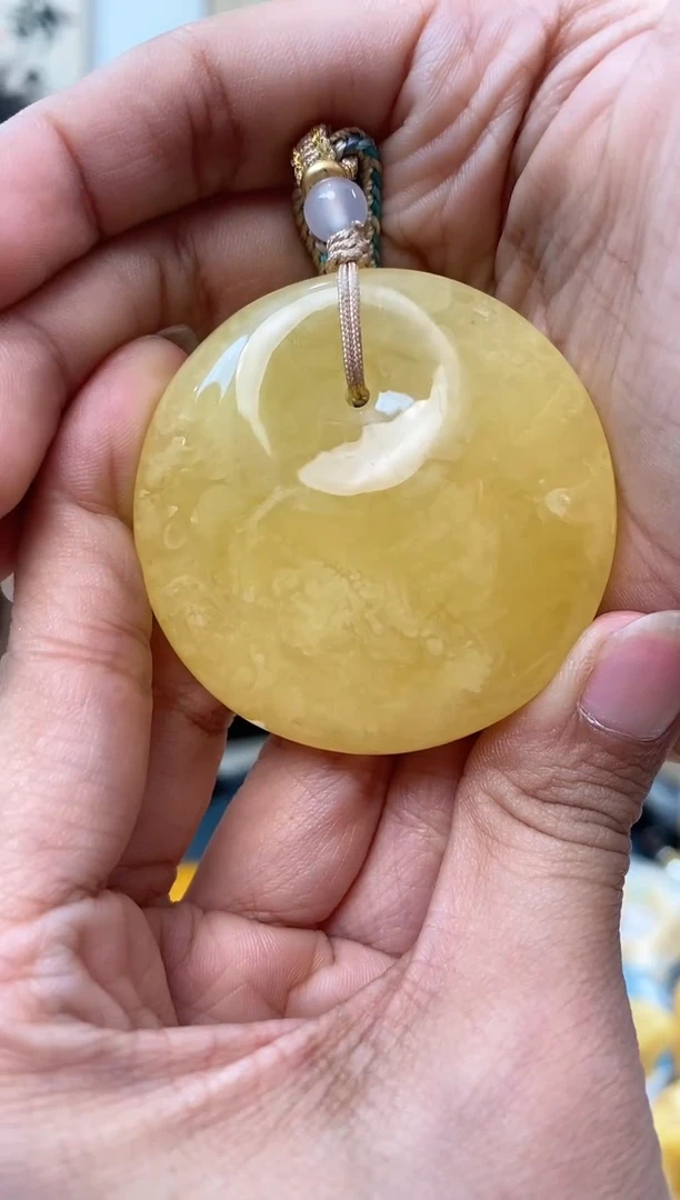 【闪购商品】蜜蜡裸石未镶嵌天然琥珀蜜蜡鱼眼扣