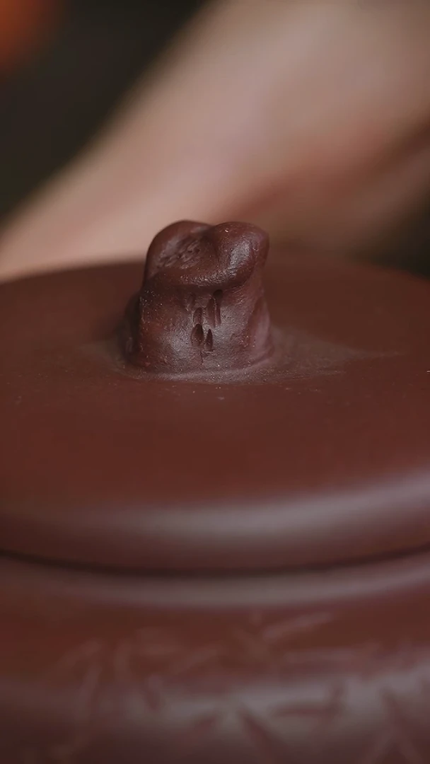 茶壶紫砂紫泥朱鹮德钟