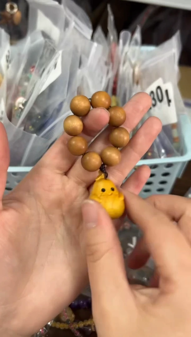 檀香木无事牌老檀香木没鸭梨手捻[3601]