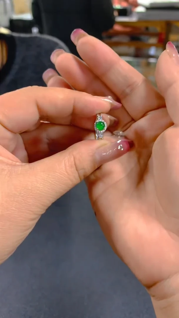 【闪购商品】翡翠戒指未镶嵌0833361146多样性发其一