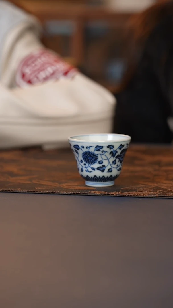 和然四季花卉折腰杯