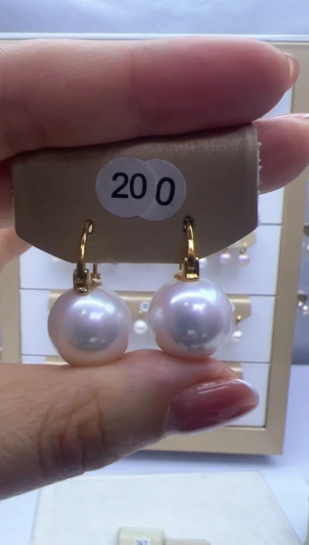 【闪购商品】淡水珍珠耳饰银S925镶嵌200
