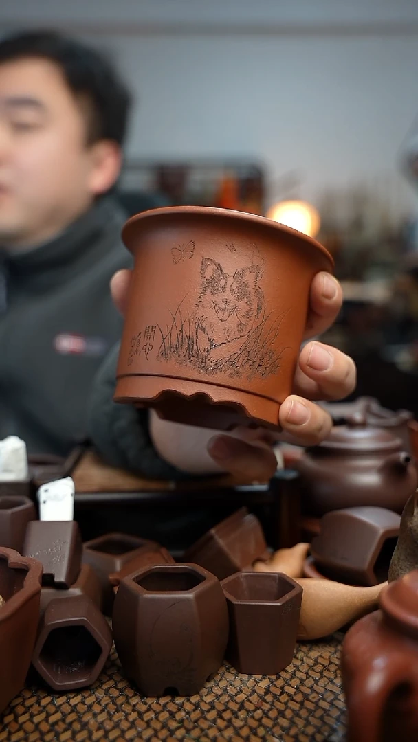 紫砂花盆王*長木軒精品紫砂