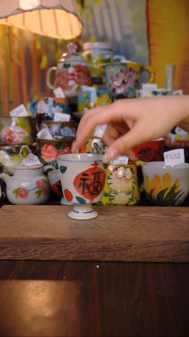 摆件泥垚手作 景德镇手工手绘器物