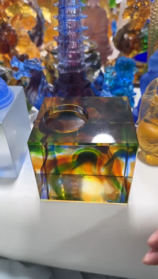 手工艺品琉璃底台