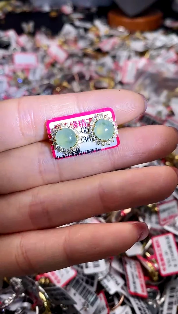 【闪购商品】翡翠戒指银S925镶嵌7777777    4