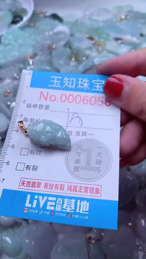 吊坠(不含链)未镶嵌翡翠6058