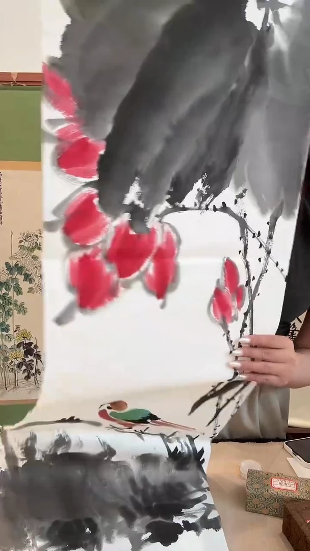 国画J陈老师国画作品一件
