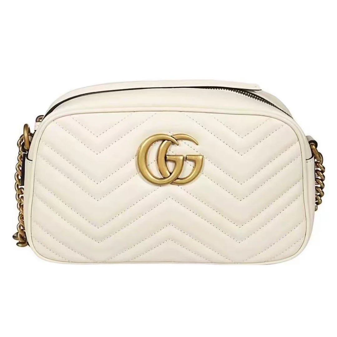 99新 GUCCI/古驰 思斯专属 古驰白金马蒙相机包 THHZ4565