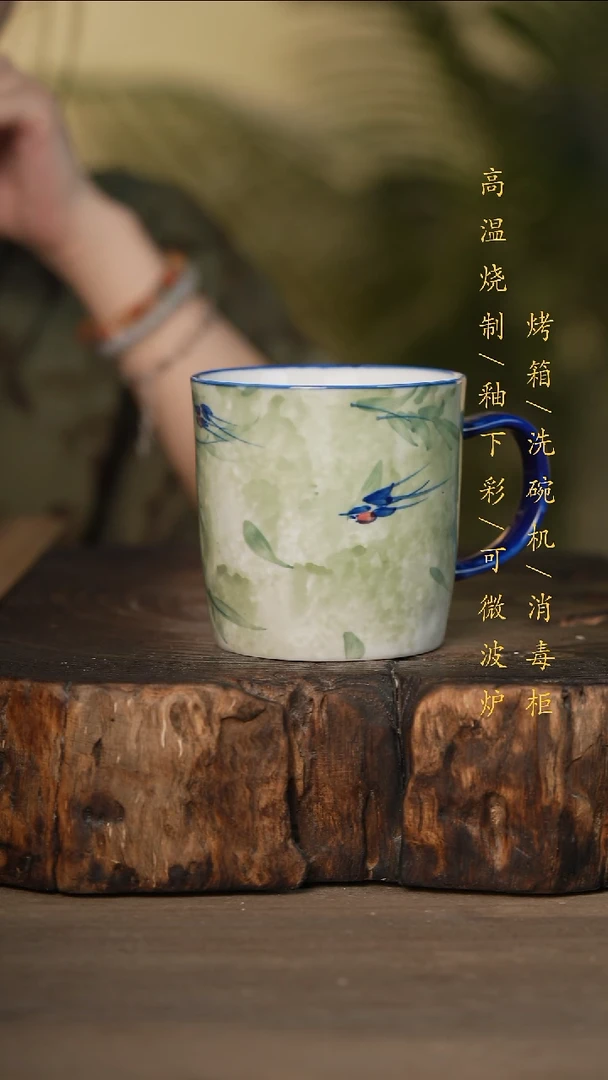 瓷片景德镇高温釉下彩可微波烤箱洗碗机