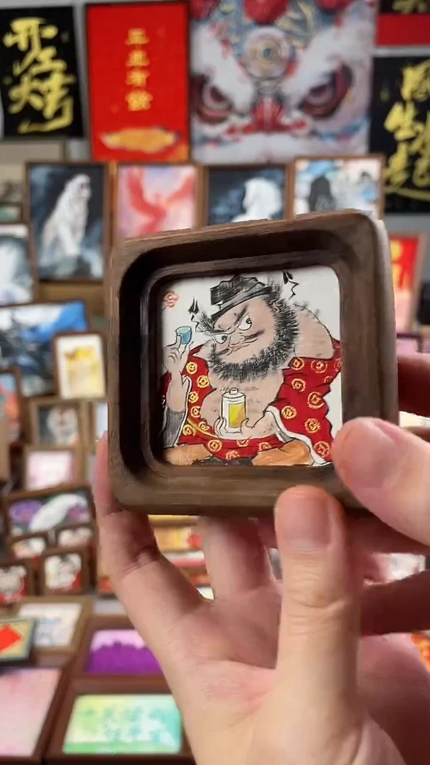 国画纯手绘书法绘画作品