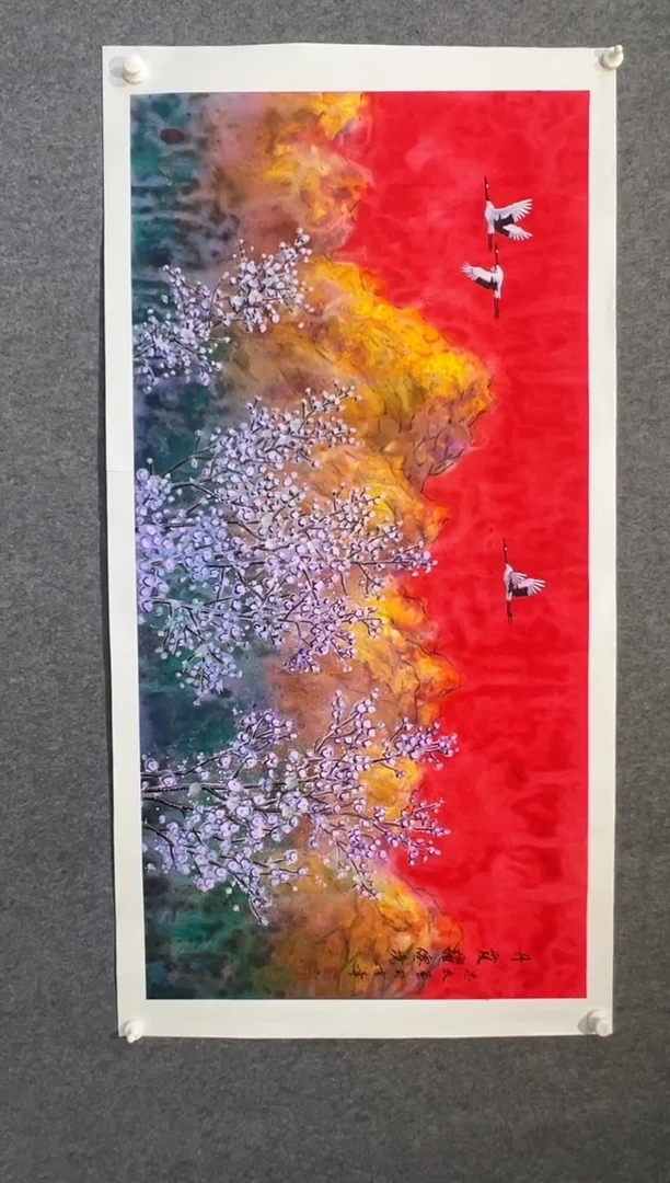 国画王忠权-8平尺-国画作品-金