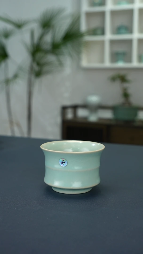瓷片62号竹节杯微瑕简包    洁