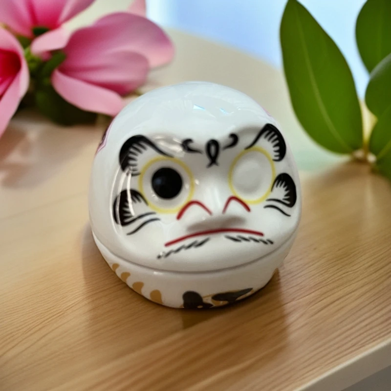 日式瓷质不倒翁白色