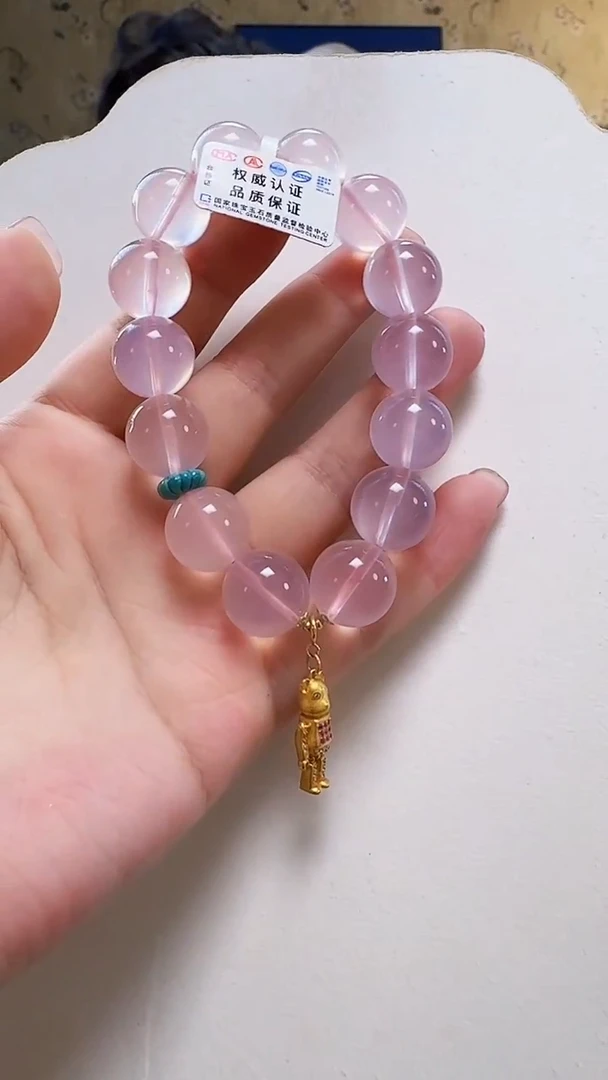 未镶嵌颈饰水晶粉水晶手串14M1958