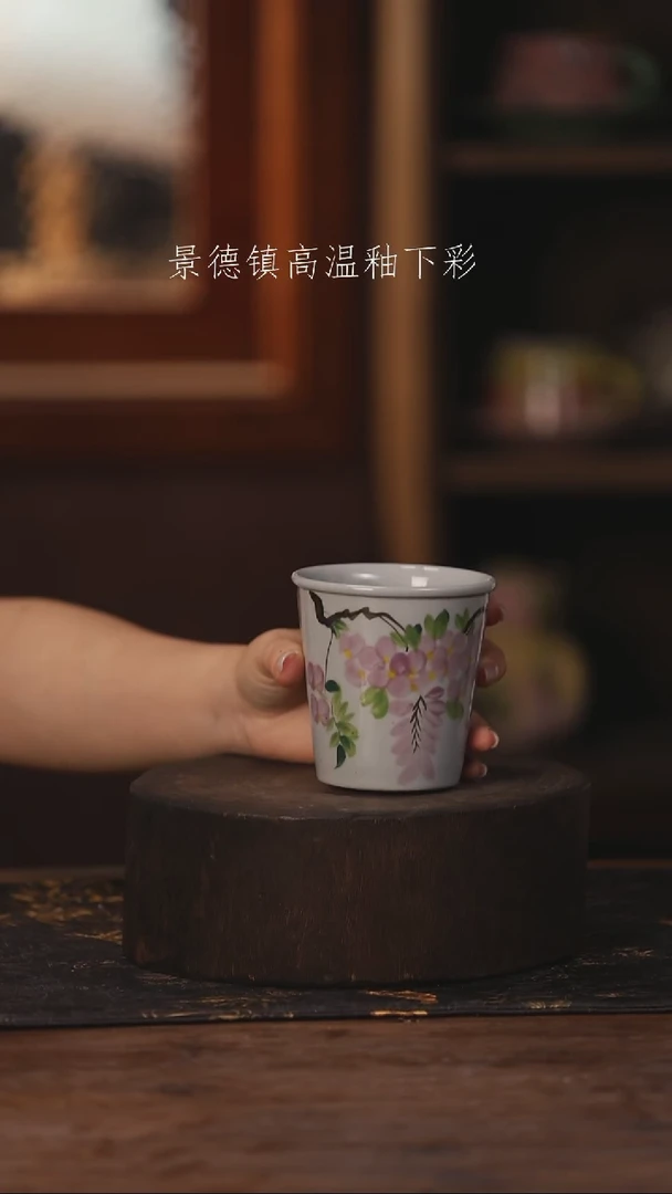 陶瓷景德镇高温釉下手绘陶瓷164