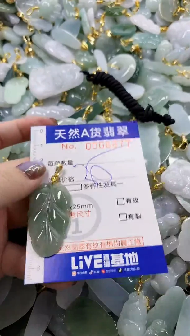 颈饰未镶嵌翡翠天然A货翡翠