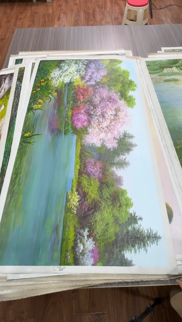 油画【41号】1.6米丨朝鲜原创纯手绘孤品油画丨顺丰包邮