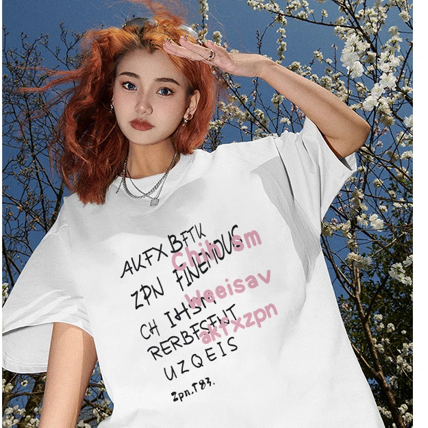 *真维斯韩系甜美纯棉夏季宽松出游服装女休闲网红穿搭女装短袖G2