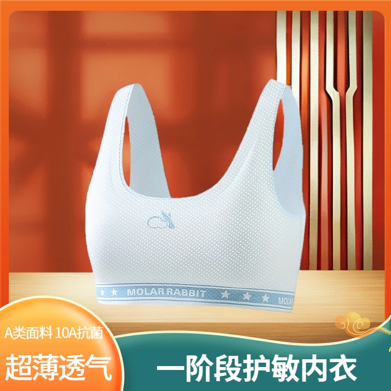 【3件】6-13岁女童初发育护敏内衣儿童女童一阶段文胸背心S17