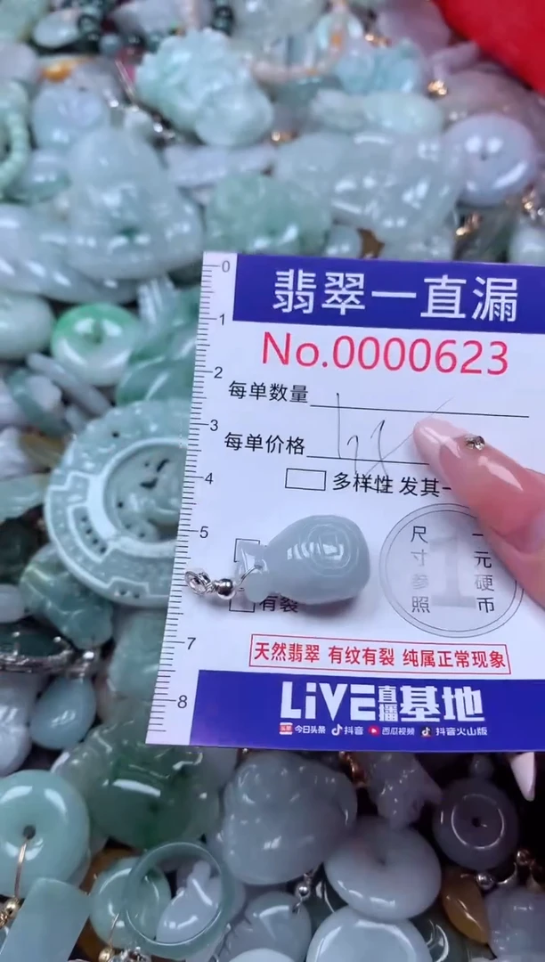 翡翠未镶嵌吊坠(不含链)623