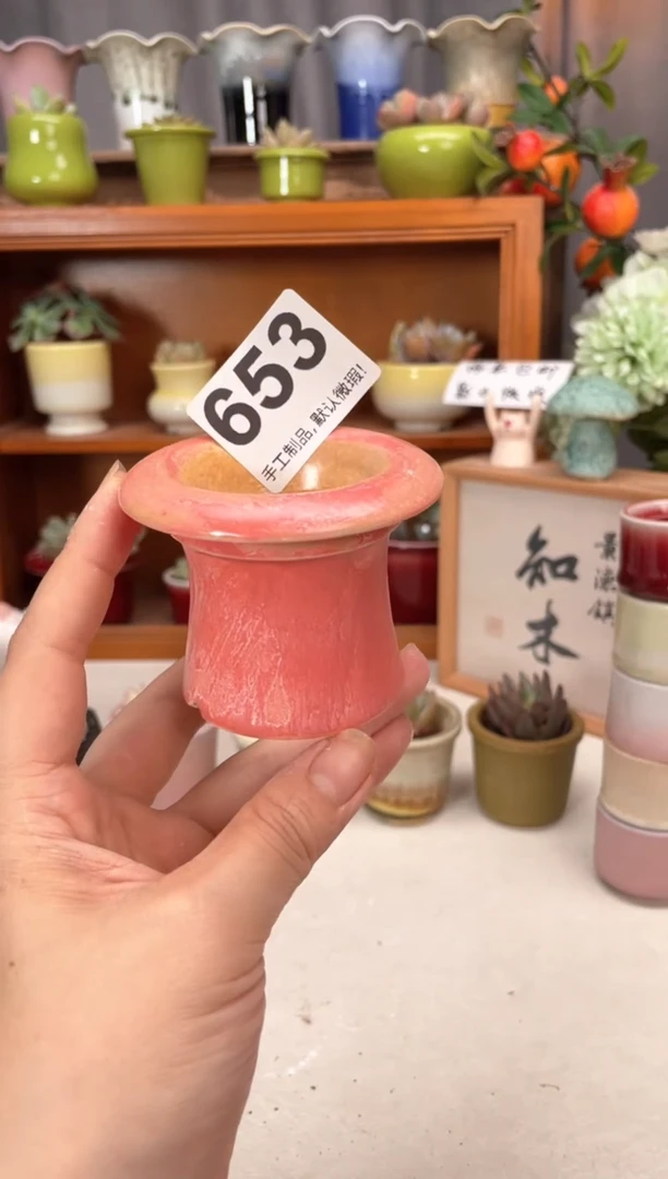 瓷片653知木小芳花盆