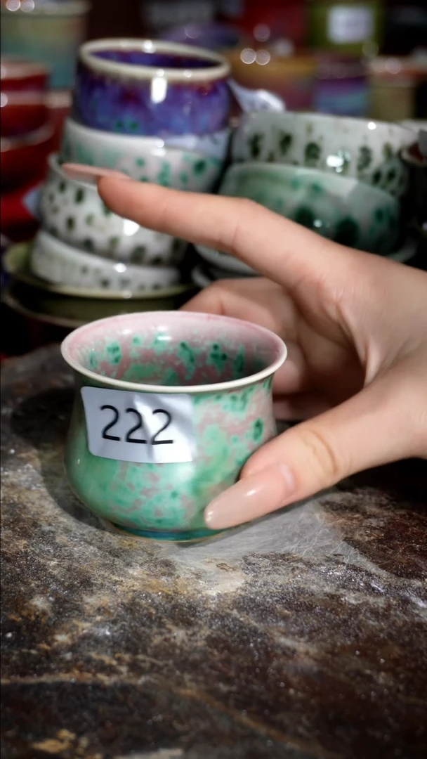 摆件精品窑变钧瓷茶器