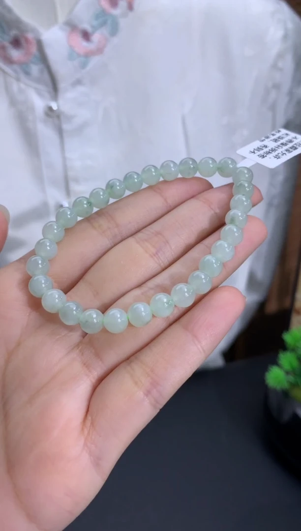 未镶嵌手链翡翠卡6.3mm（有纹