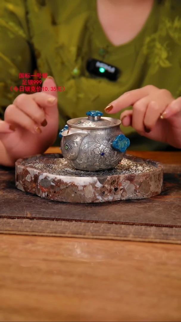 盛唐工坊 足银999 手工泡茶壶