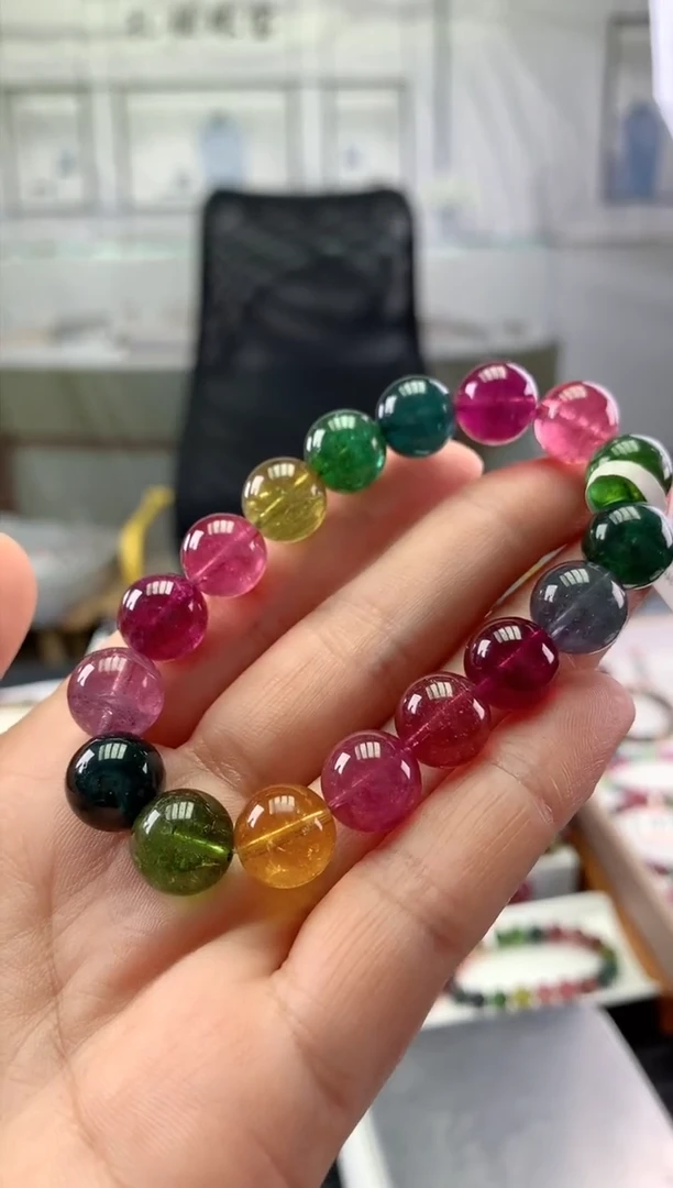 未镶嵌手串碧玺多样性发一条