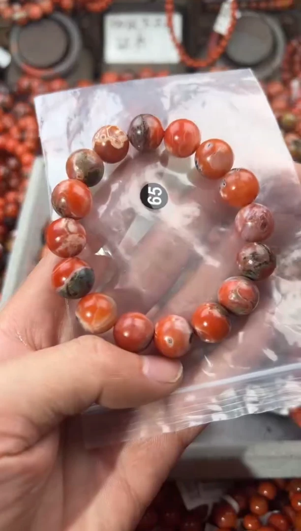 未镶嵌手串南红玛瑙13+