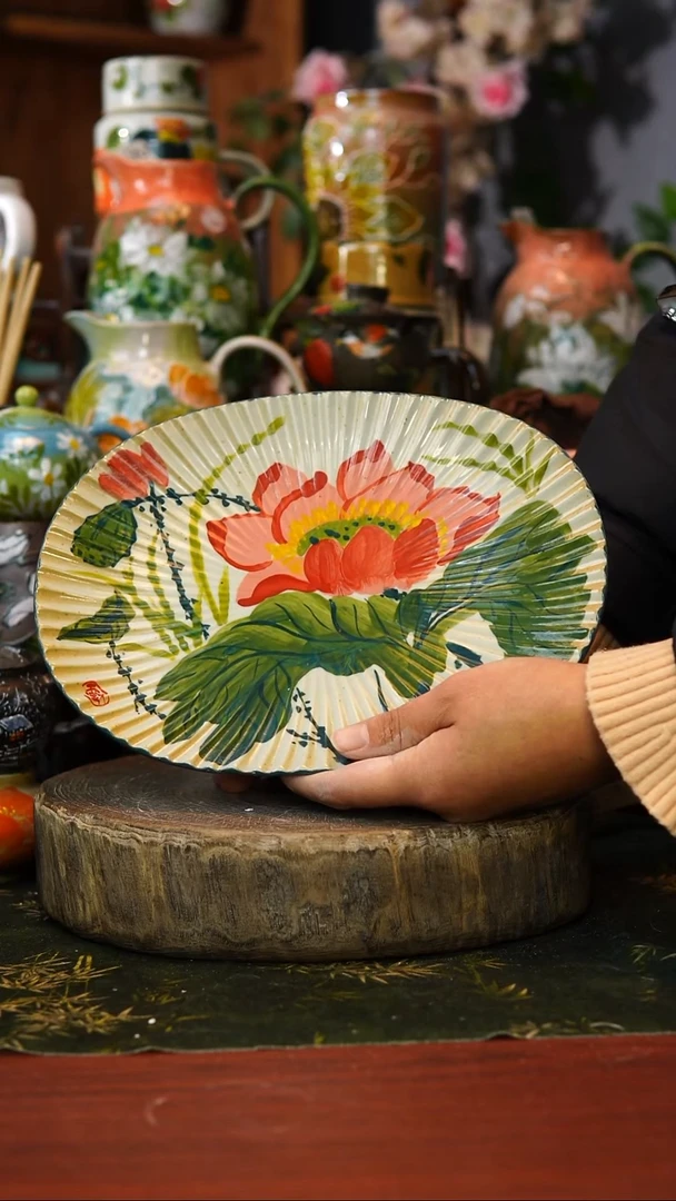 花瓶/杯子/碗254景德镇手工高温釉下彩