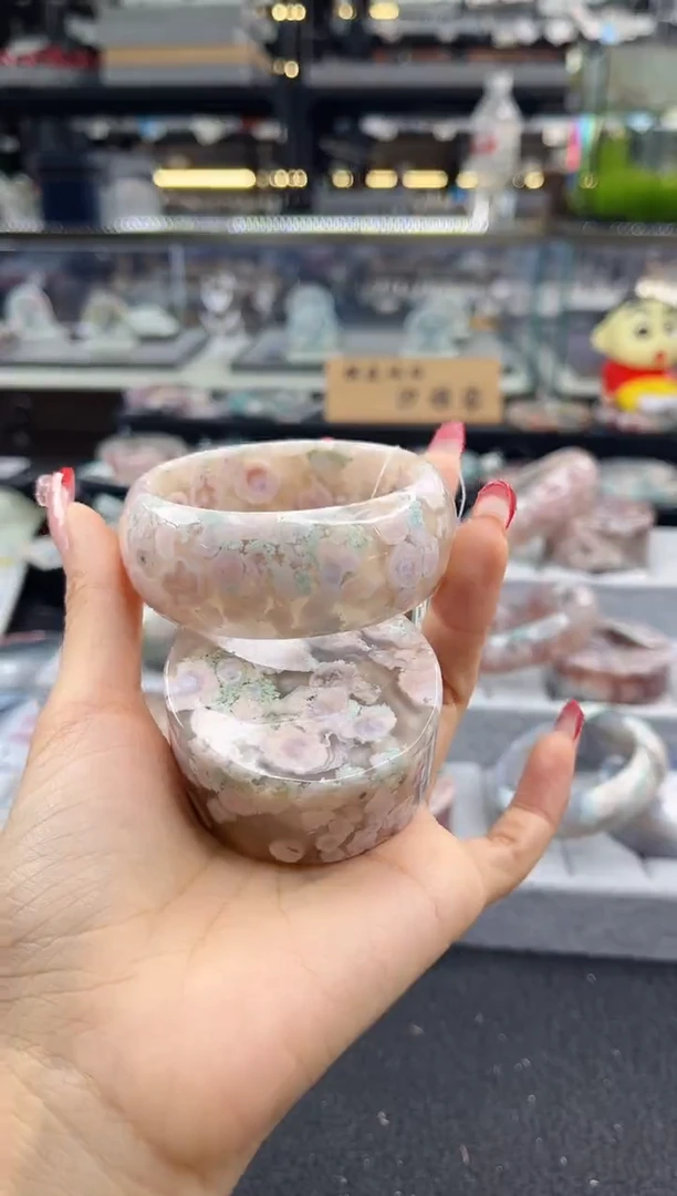 未镶嵌手镯石英质玉圈口 （赠品镯心）