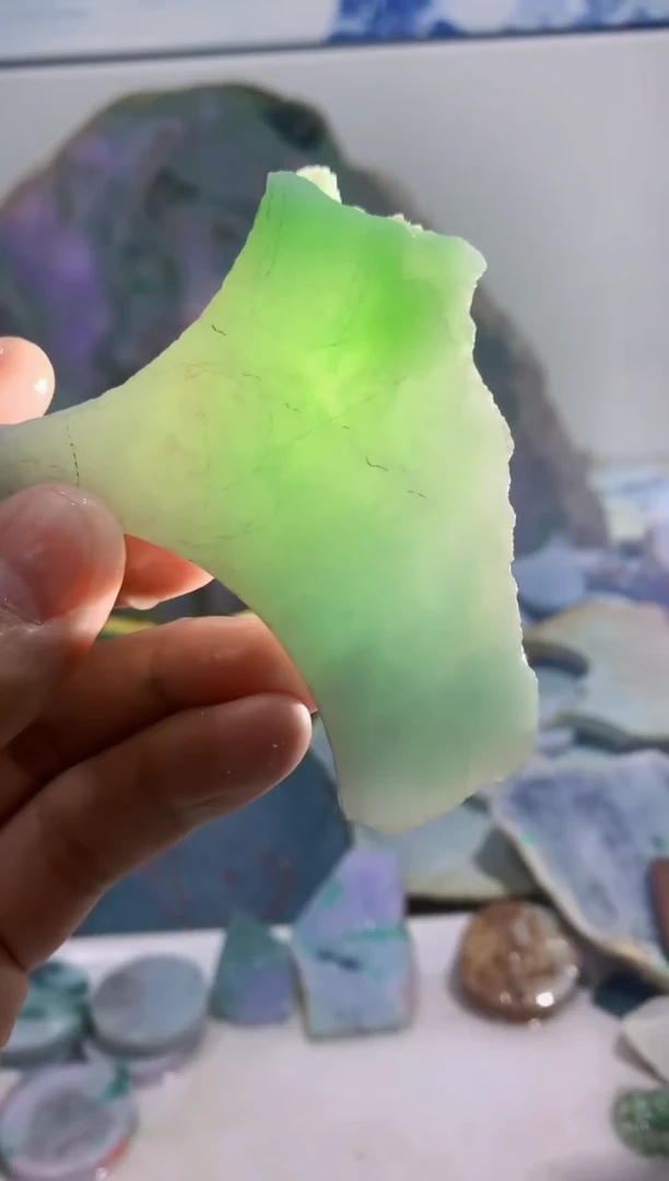 裸石翡翠0蒙0翡翠珠宝823