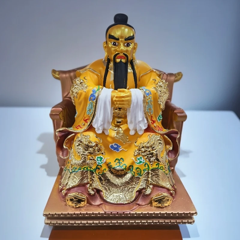树脂广济五爷龙王菩萨家用佛堂供奉彩绘摆件