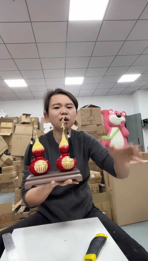 树脂珐琅彩福禄双全