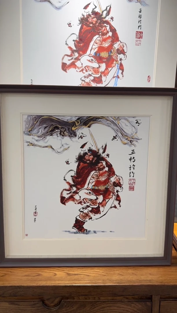 国画牛百川老师手绘60x60