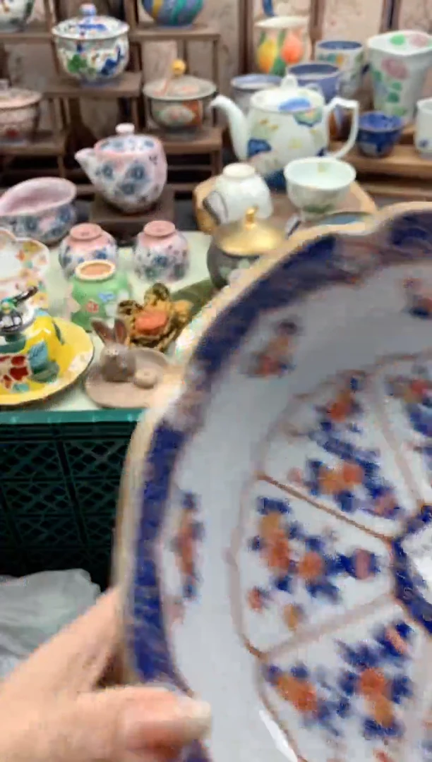 瓷片彼***福341号九姑娘工艺品瓷器微瑕放漏