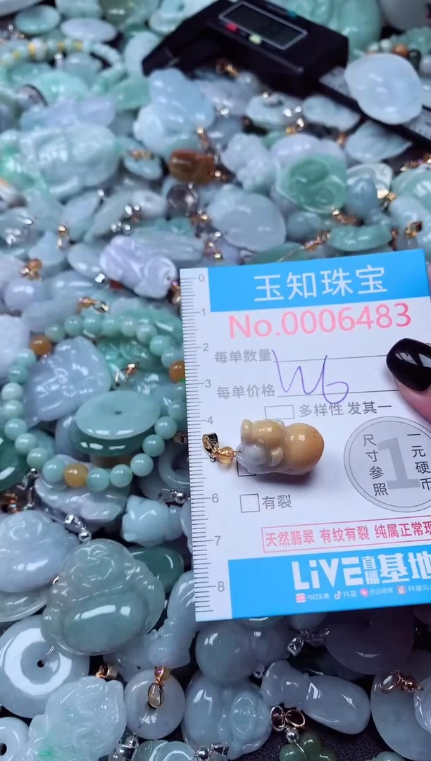 吊坠(不含链)未镶嵌翡翠6483