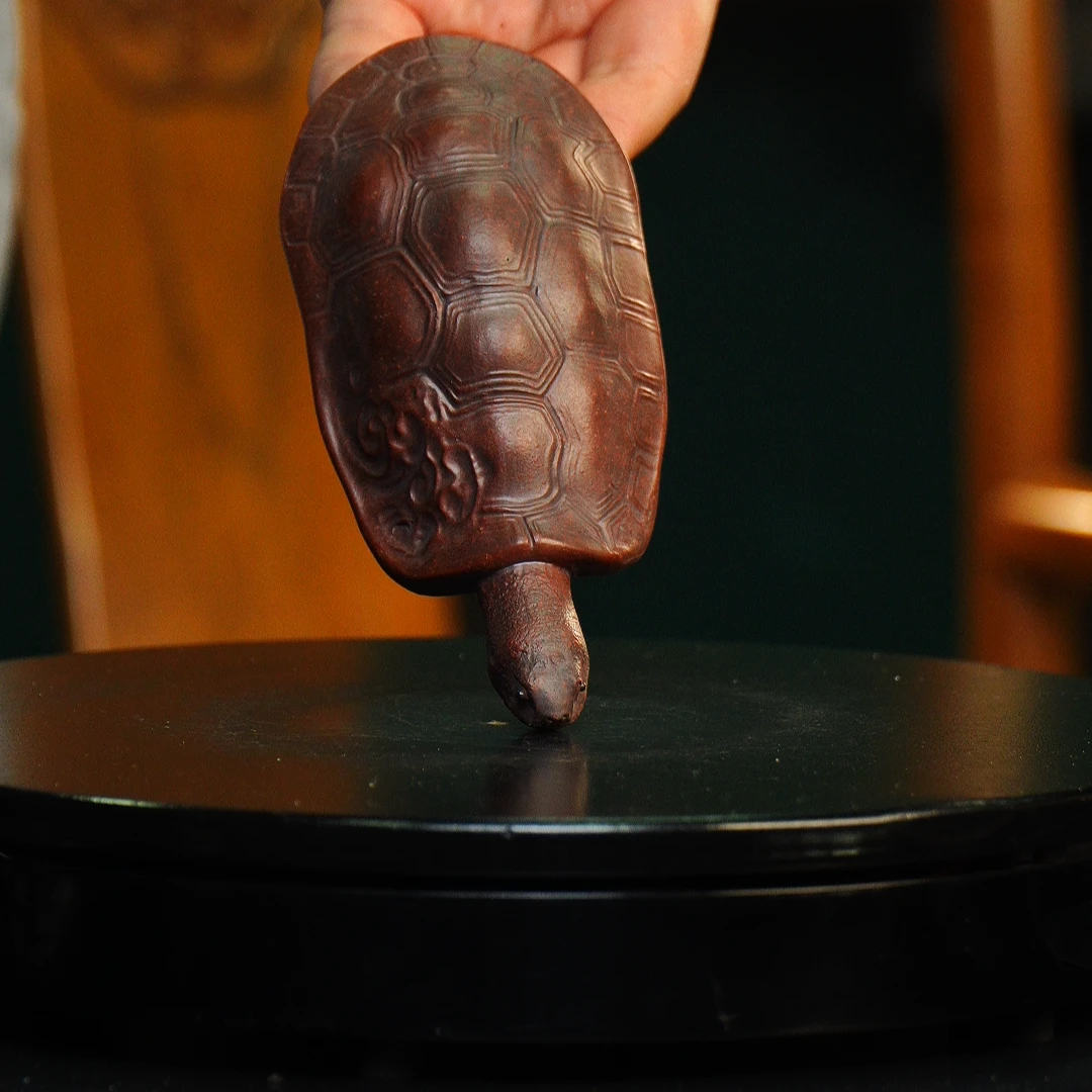 宜兴紫砂茶则  富甲一方茶则