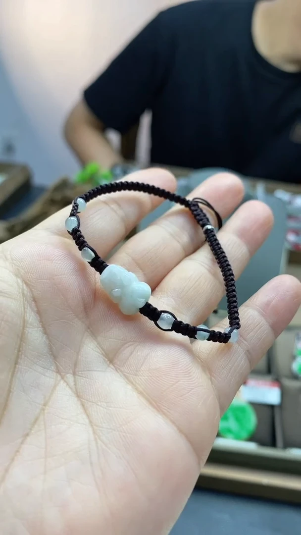 未镶嵌手绳翡翠貔貅手绳
