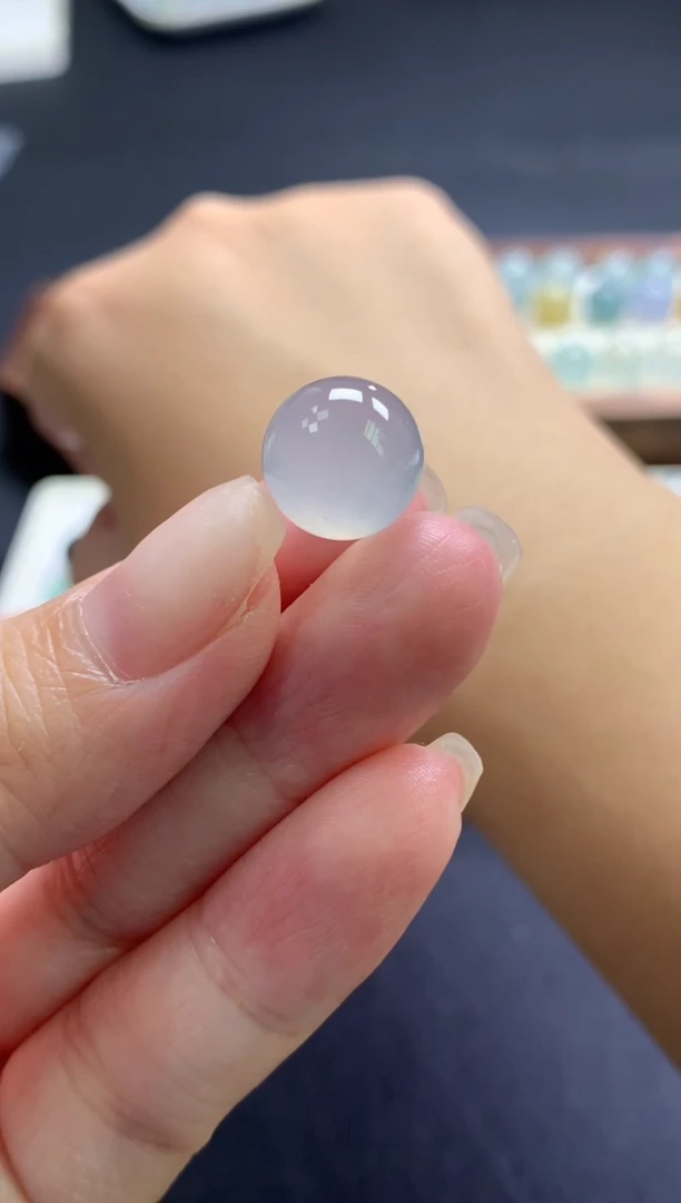 未镶嵌定制翡翠卡11.4mm