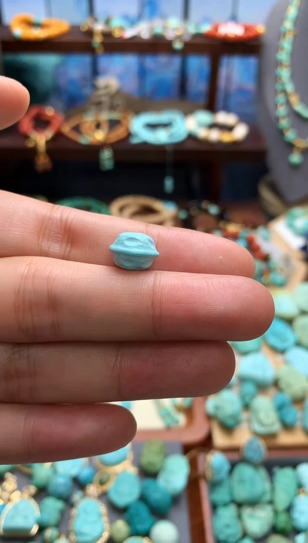 未镶嵌绿松石挂件百香籽11m