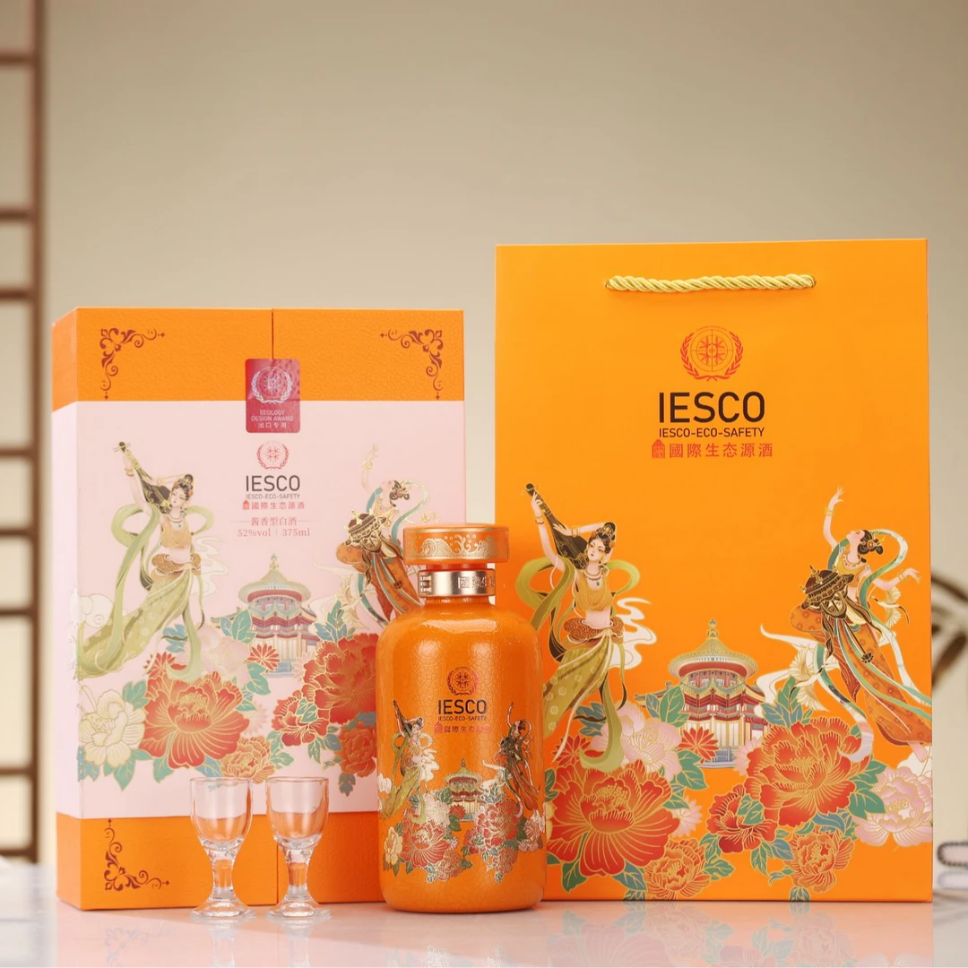 老客栈国际生态源酱香型白酒52度375ml52度375