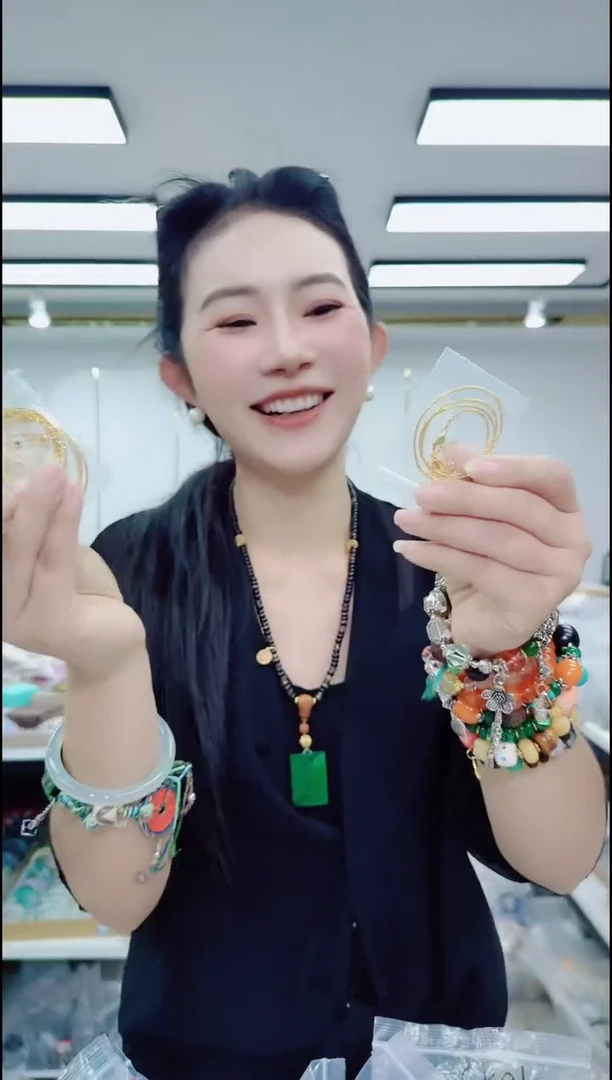 玛瑙/玉髓颈饰合金17118新款龙骨链