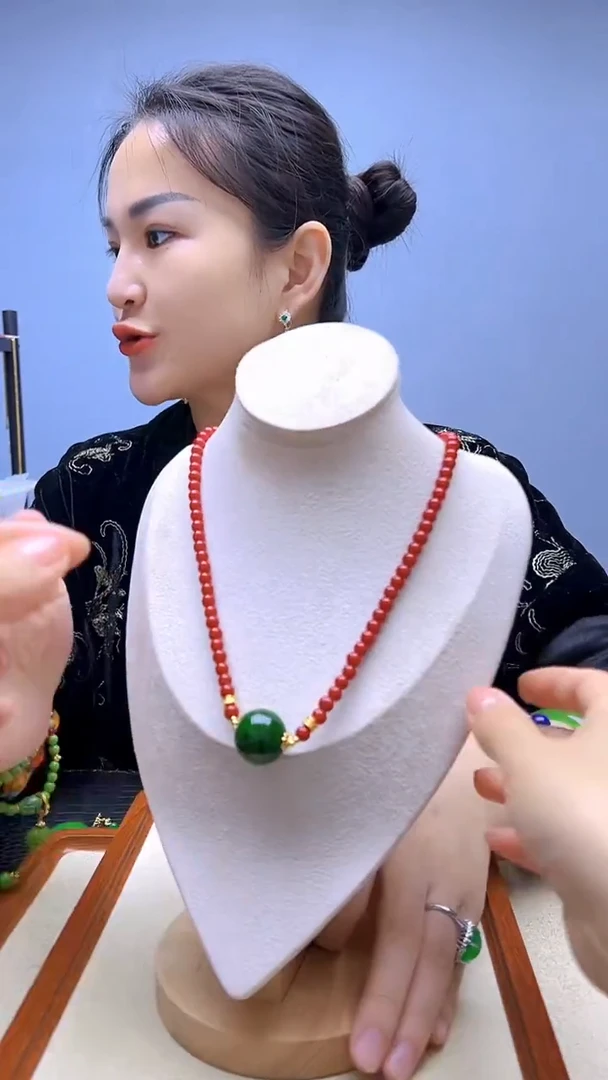 查罗石14K金镶嵌颈饰高货diy劲饰