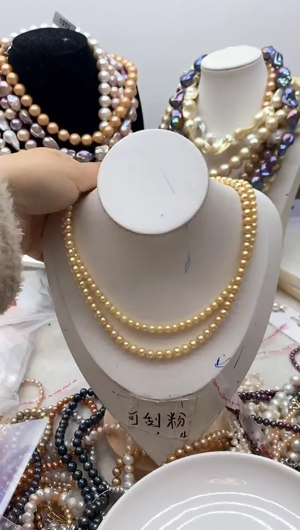 【闪购商品】淡水珍珠颈饰钛钢133