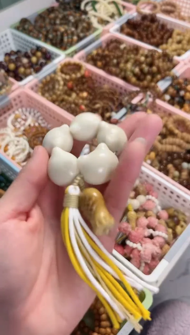 【闪购商品】菩提根/象牙果手串白猫头鱼饼