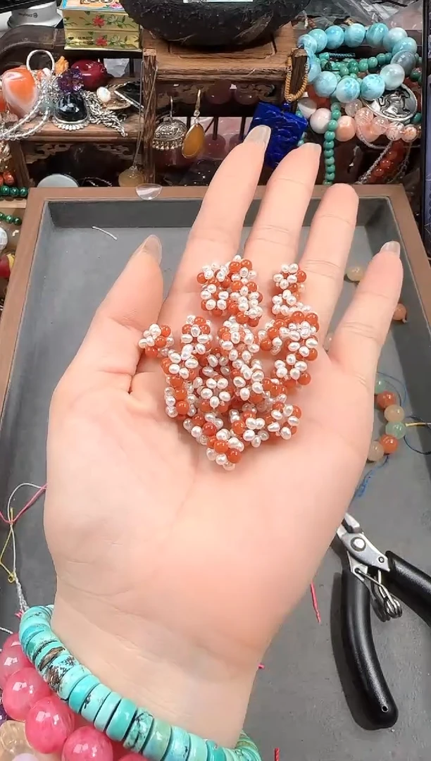 南红玛瑙未镶嵌珠宝半成品一单2颗